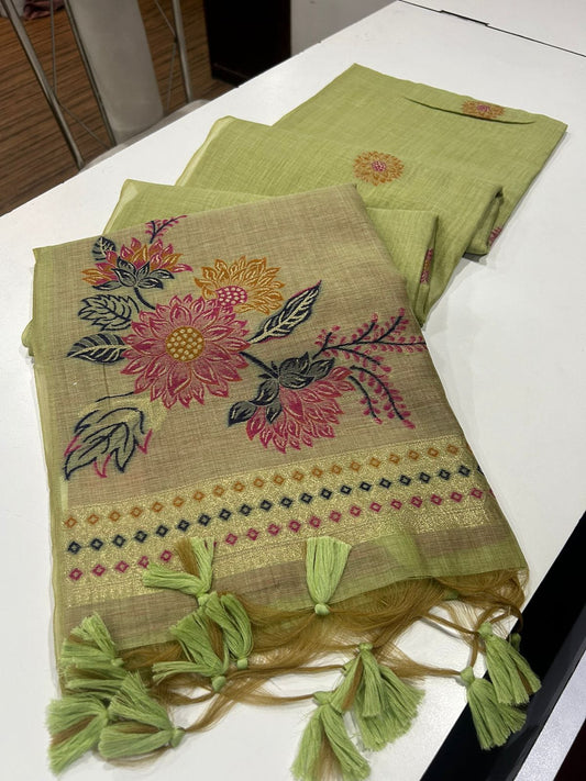 VAMIKA MUGA COTTON SAREE