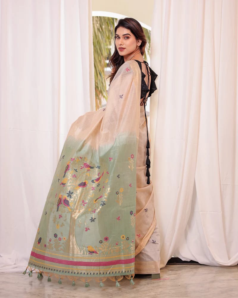 VAMIKA MUGA COTTON SAREE