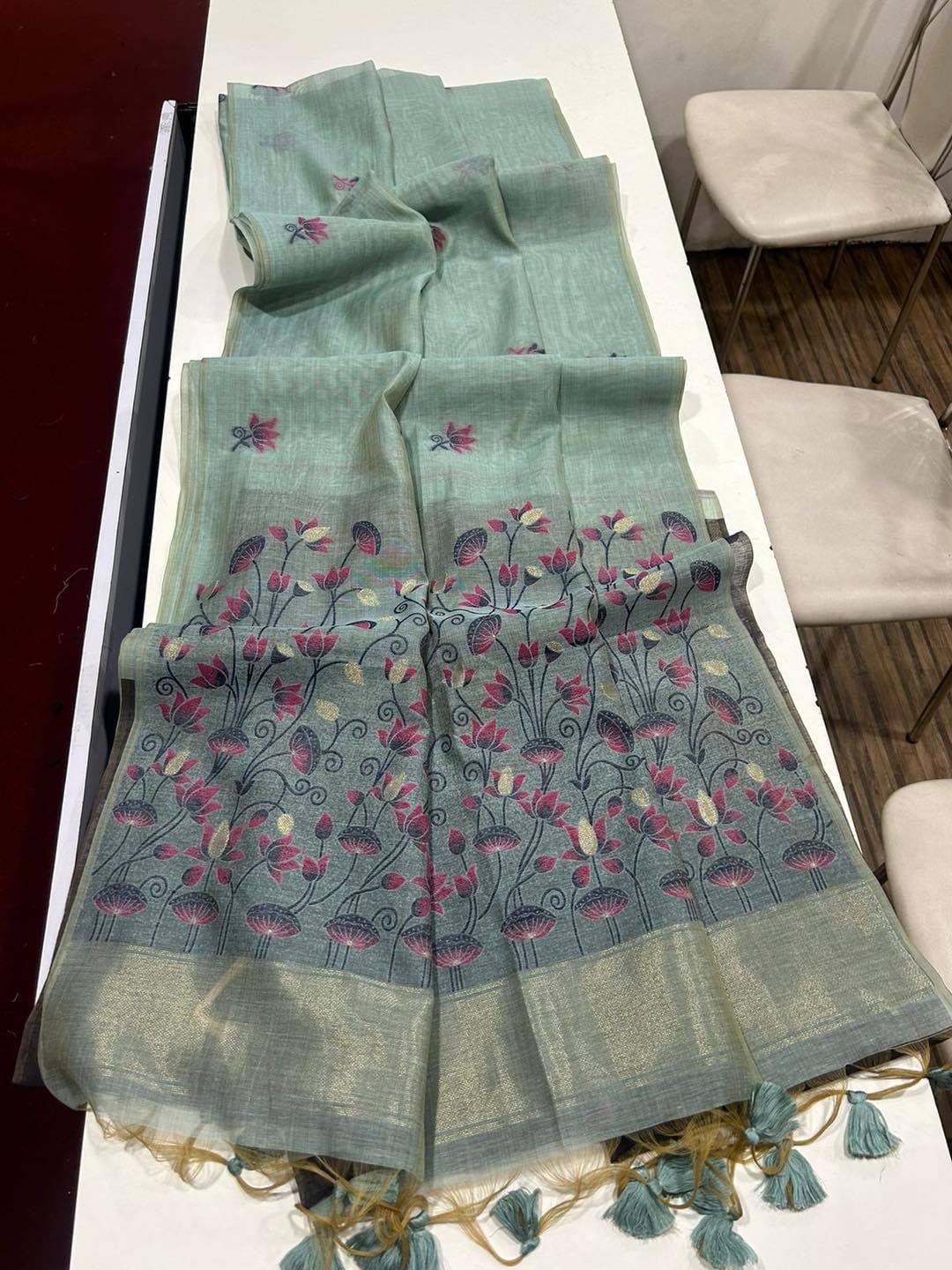 VAMIKA MUGA COTTON SAREE