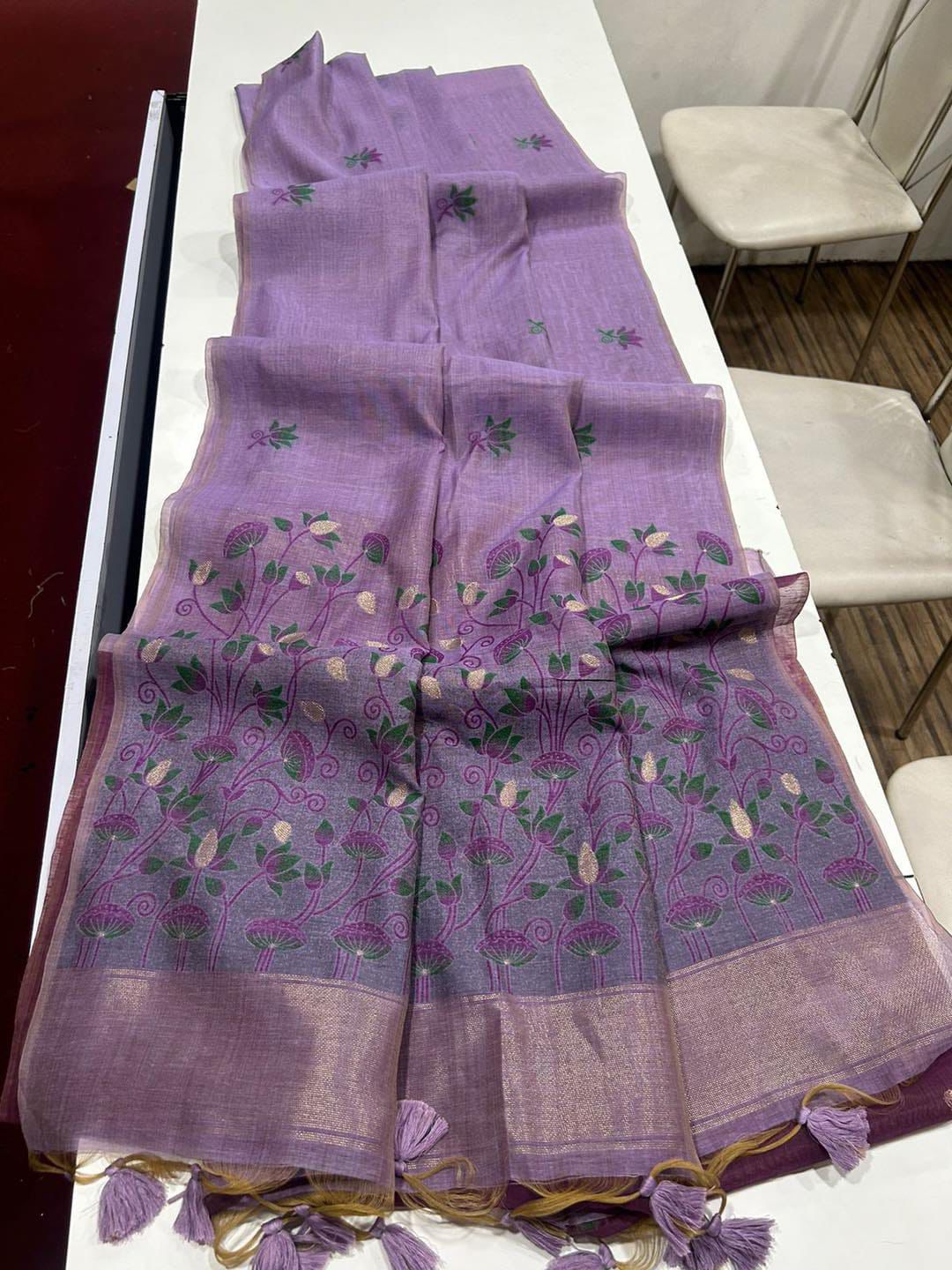 VAMIKA MUGA COTTON SAREE