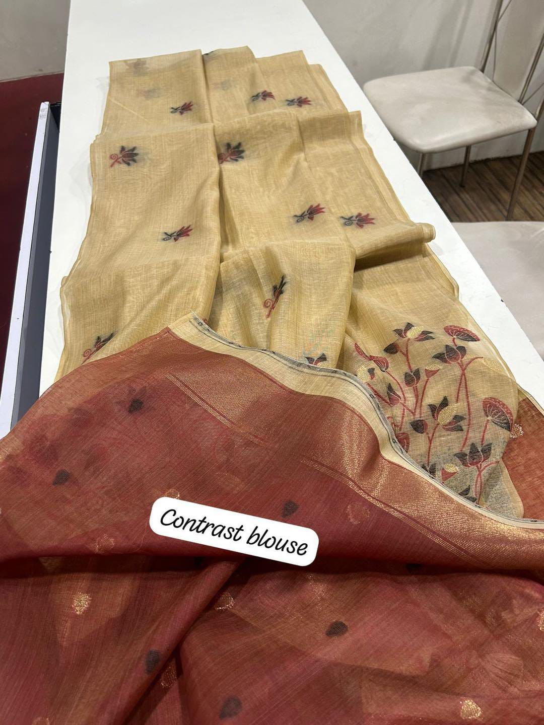 VAMIKA MUGA COTTON SAREE