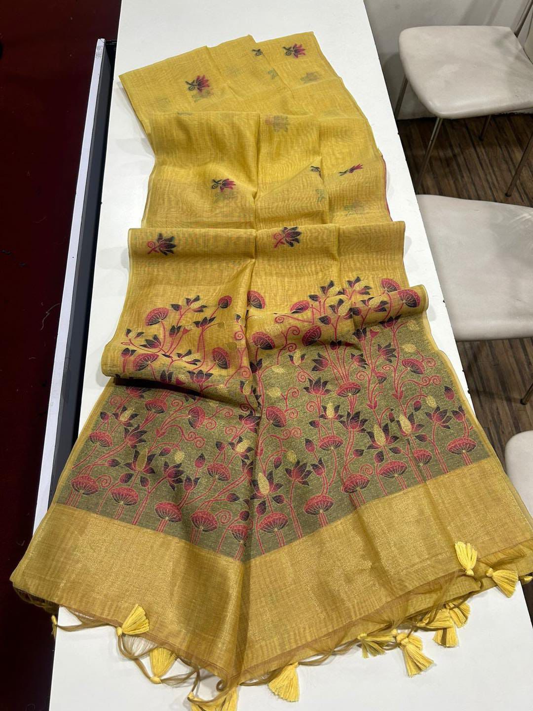 VAMIKA MUGA COTTON SAREE
