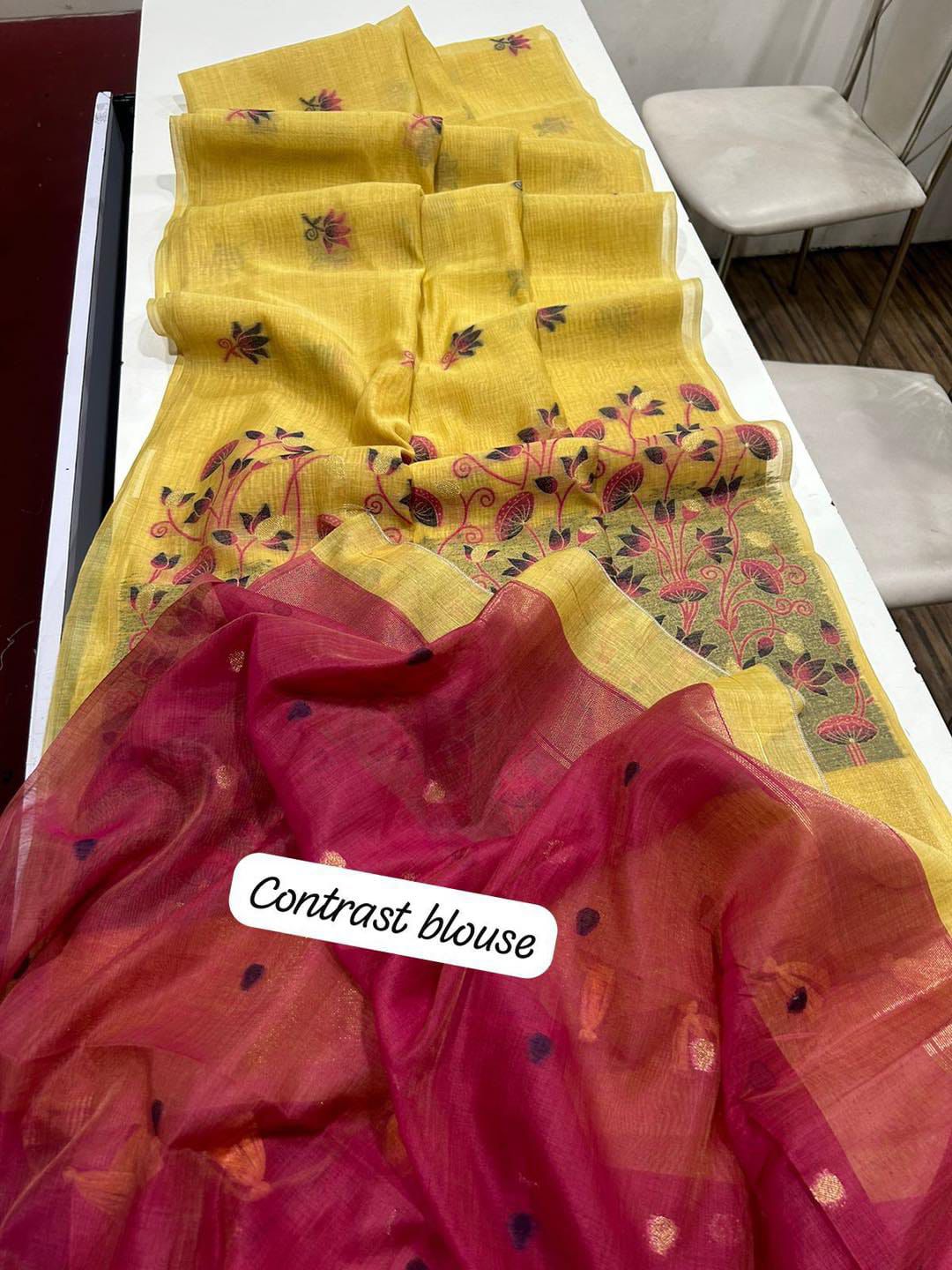 VAMIKA MUGA COTTON SAREE