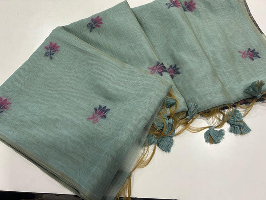 VAMIKA MUGA COTTON SAREE