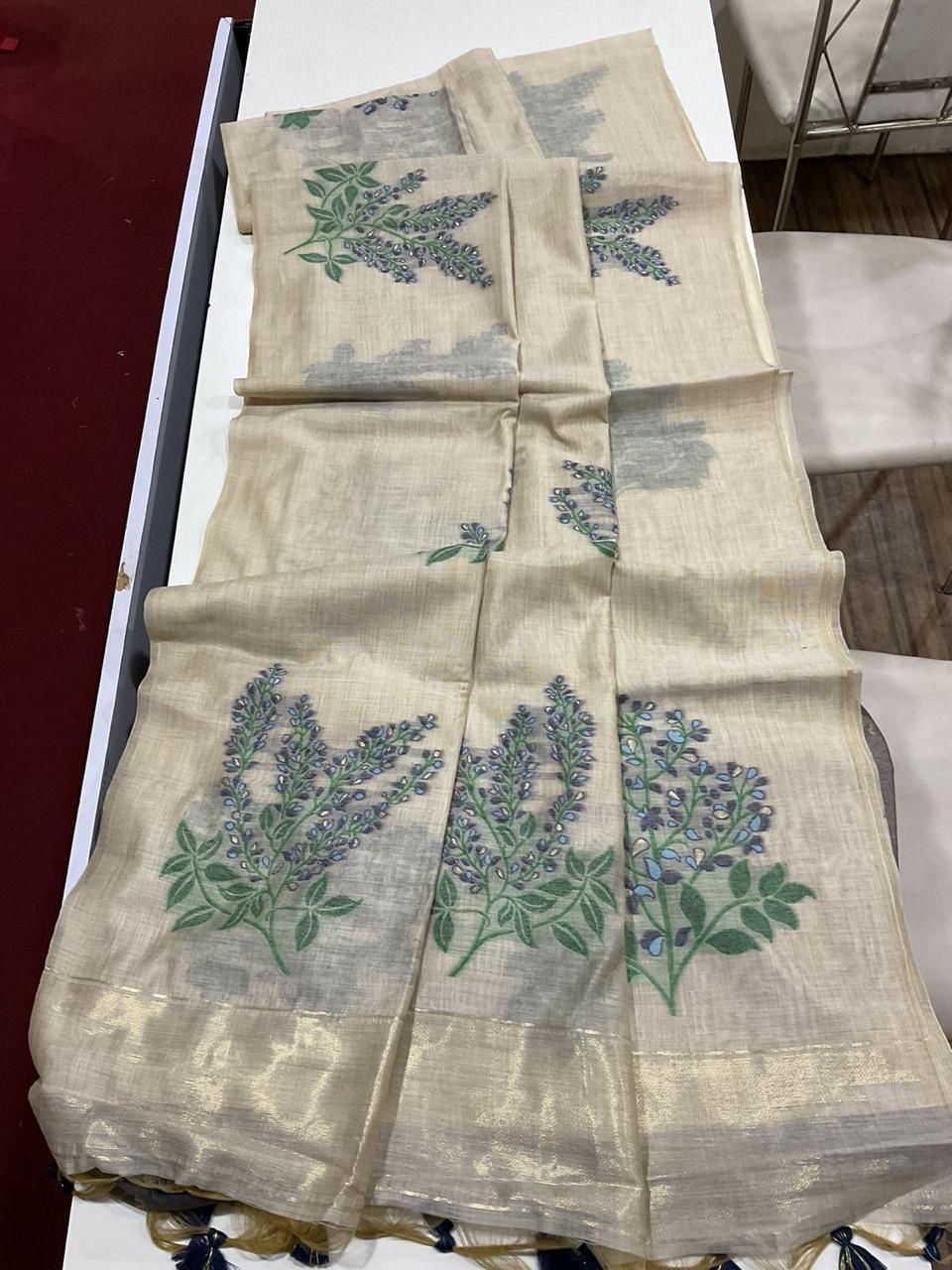 VAMIKA MUGA COTTON SAREE