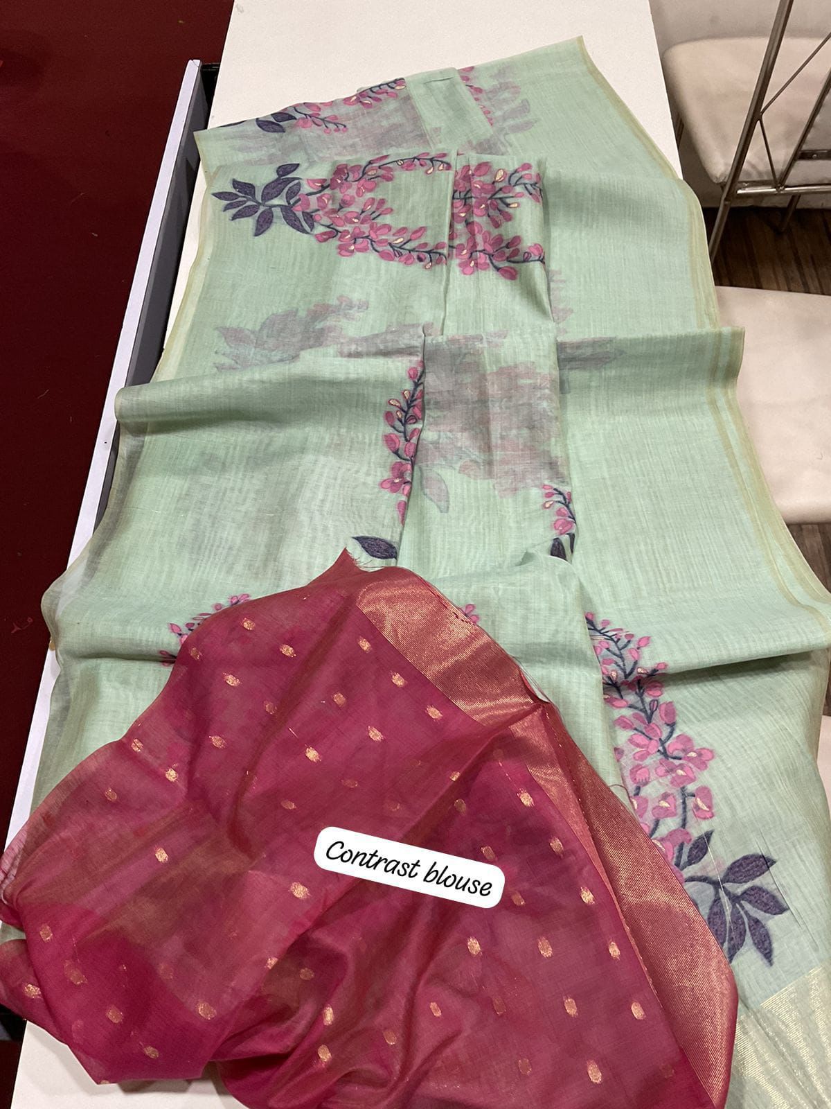 VAMIKA MUGA COTTON SAREE