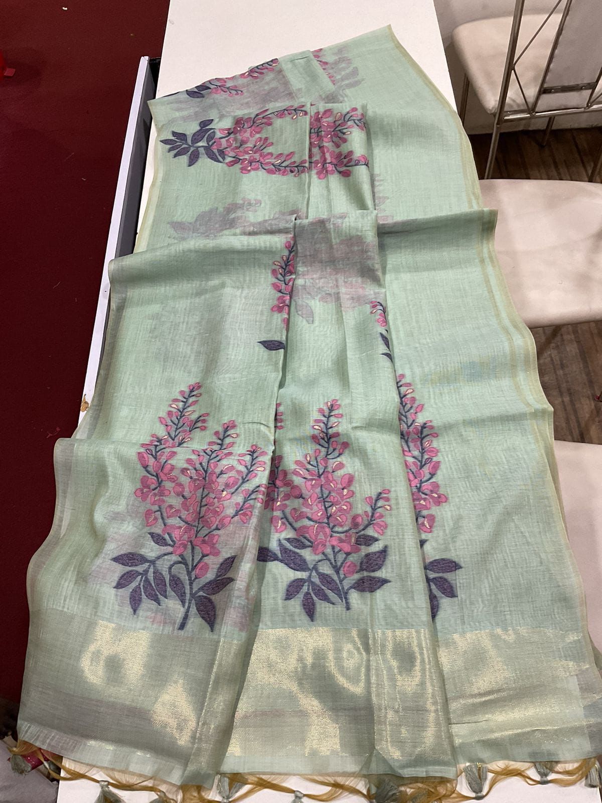 VAMIKA MUGA COTTON SAREE