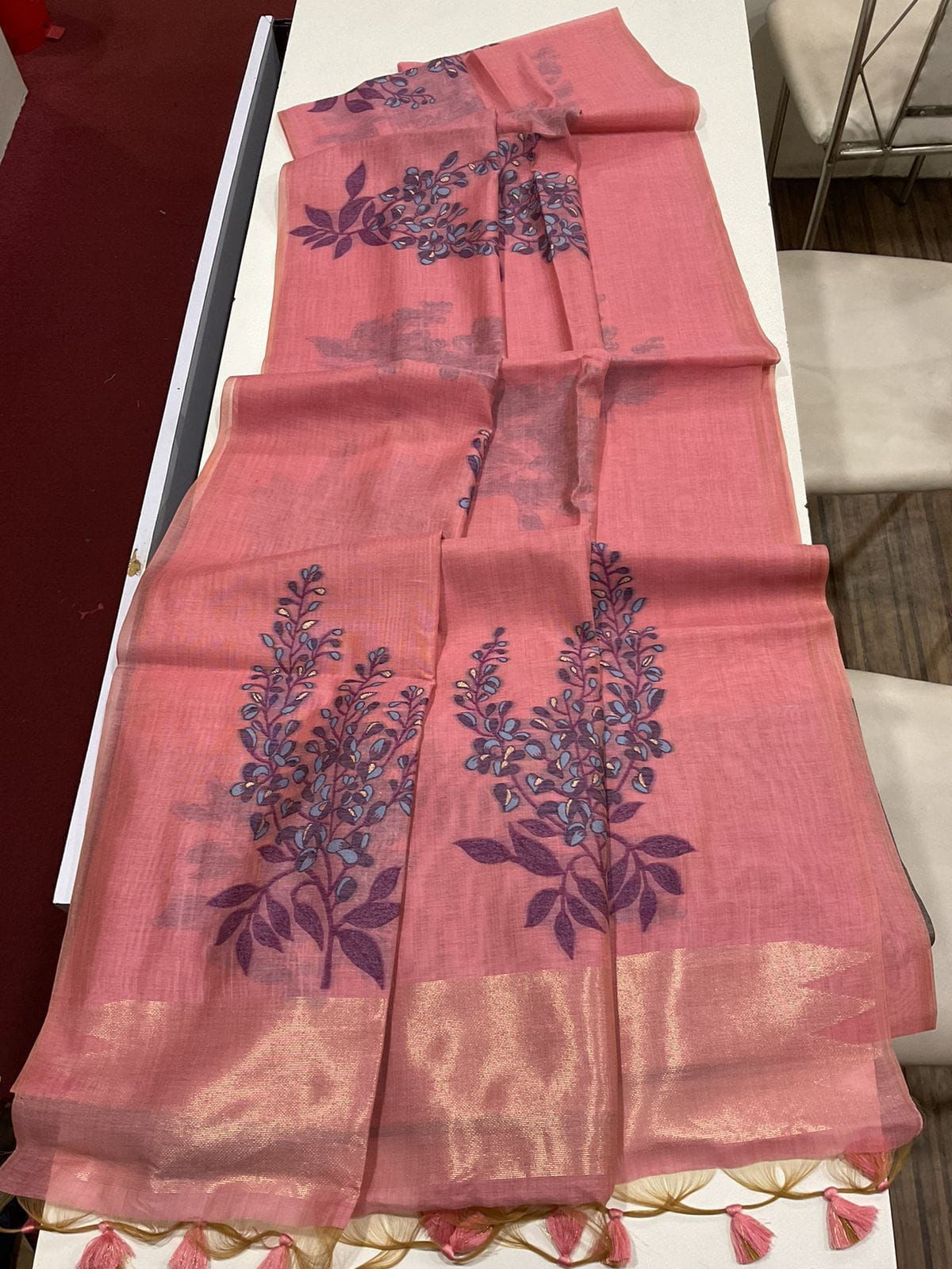 VAMIKA MUGA COTTON SAREE