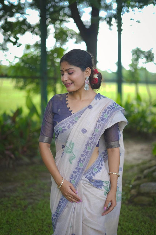 VAMIKA MUGA COTTON SAREE