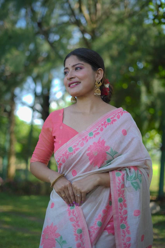 VAMIKA MUGA COTTON SAREE