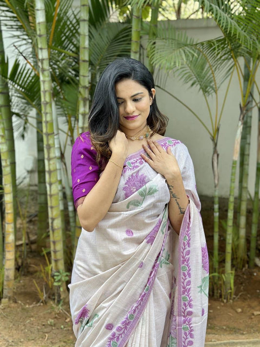 VAMIKA MUGA COTTON SAREE
