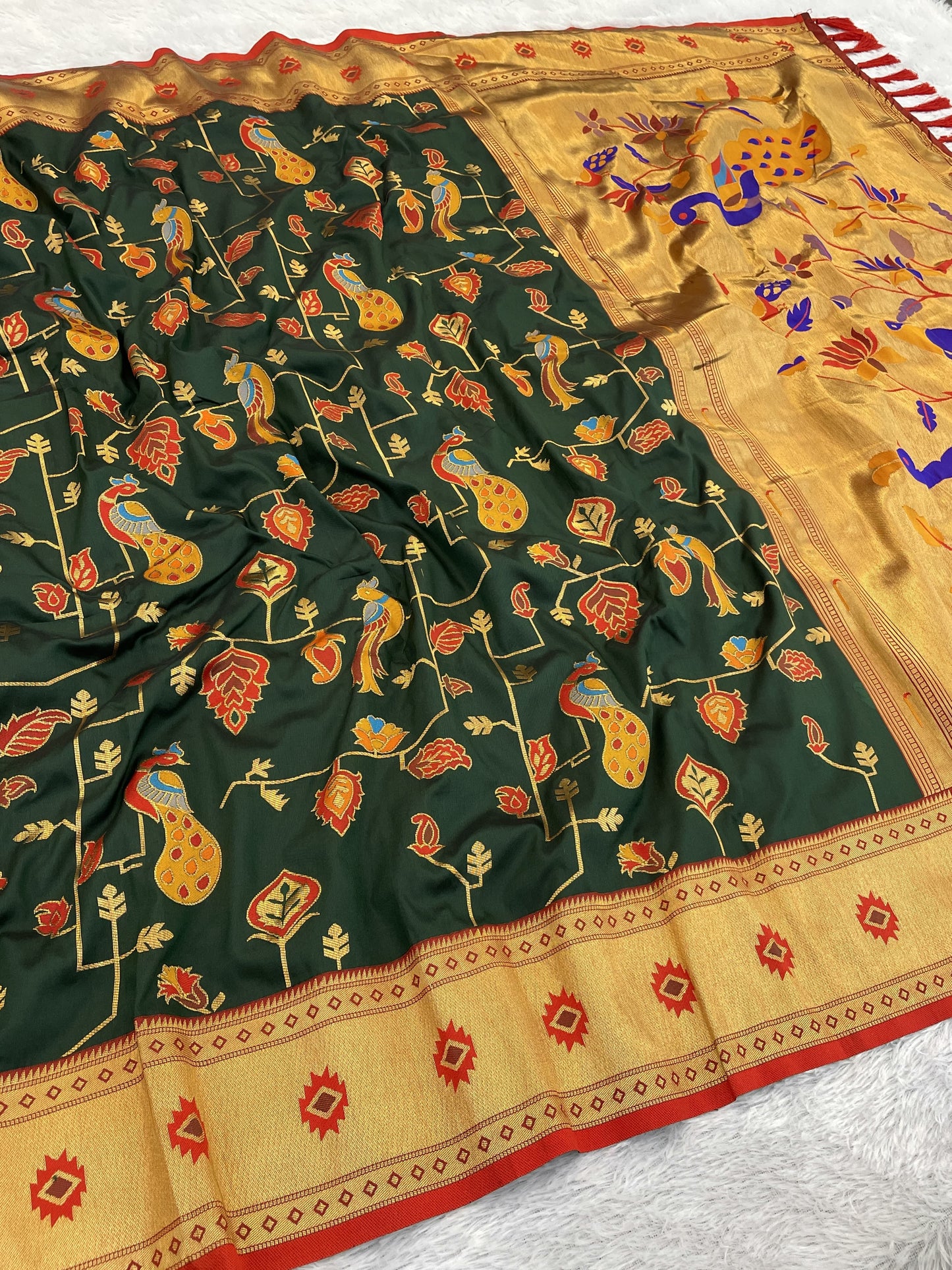 PEACOCK JAAL PAITHANI