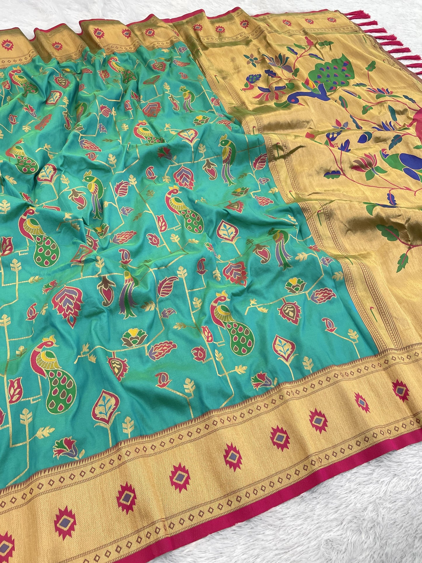 PEACOCK JAAL PAITHANI
