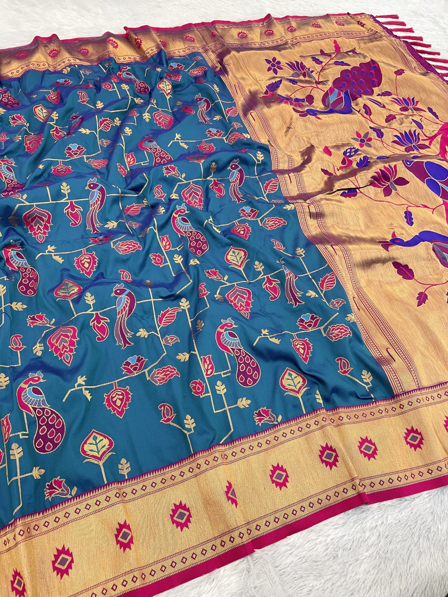 PEACOCK JAAL PAITHANI