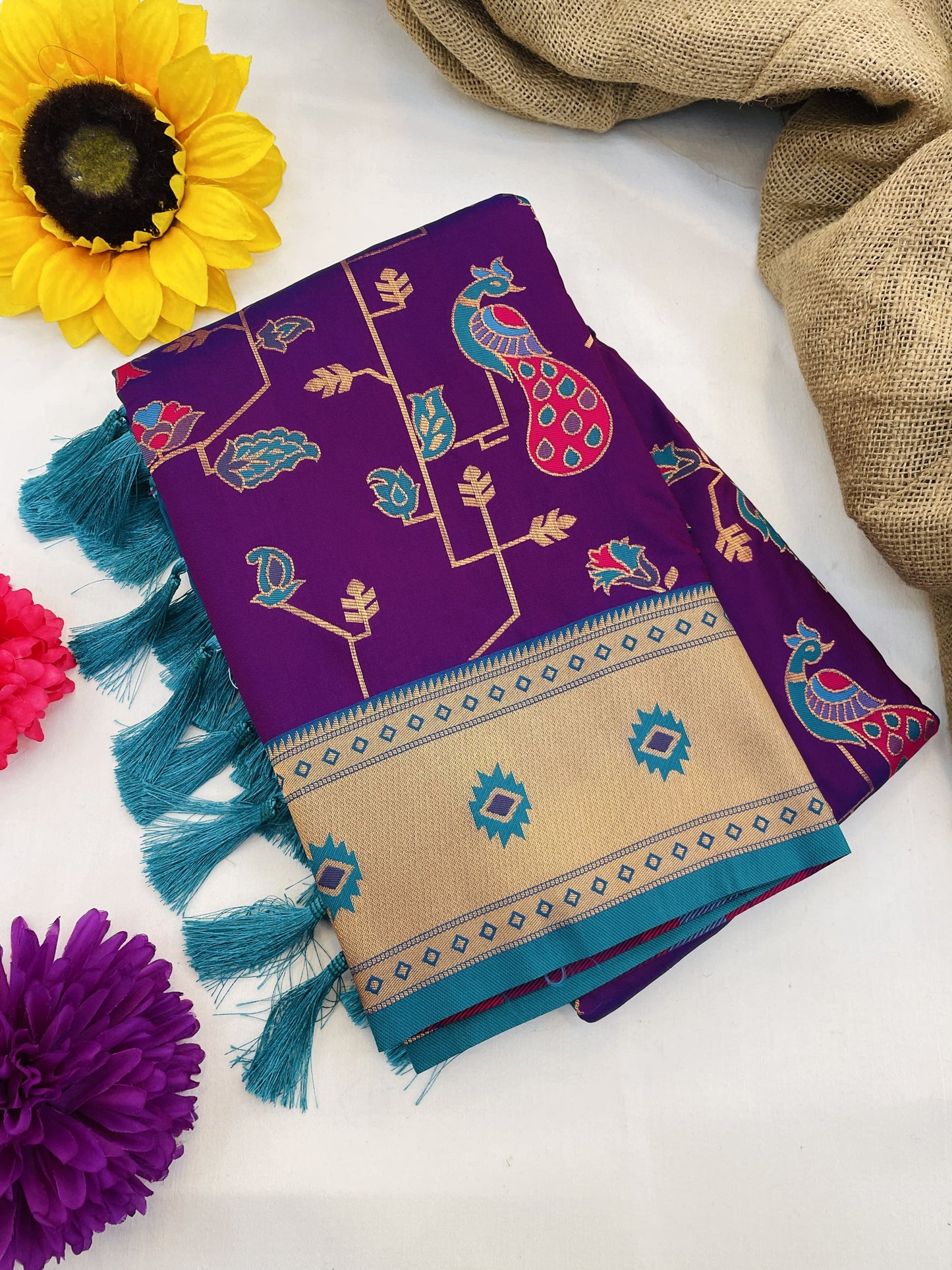 PEACOCK JAAL PAITHANI