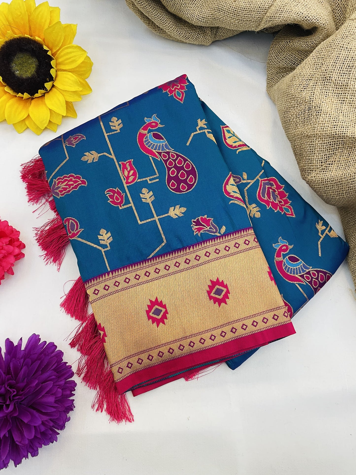 PEACOCK JAAL PAITHANI
