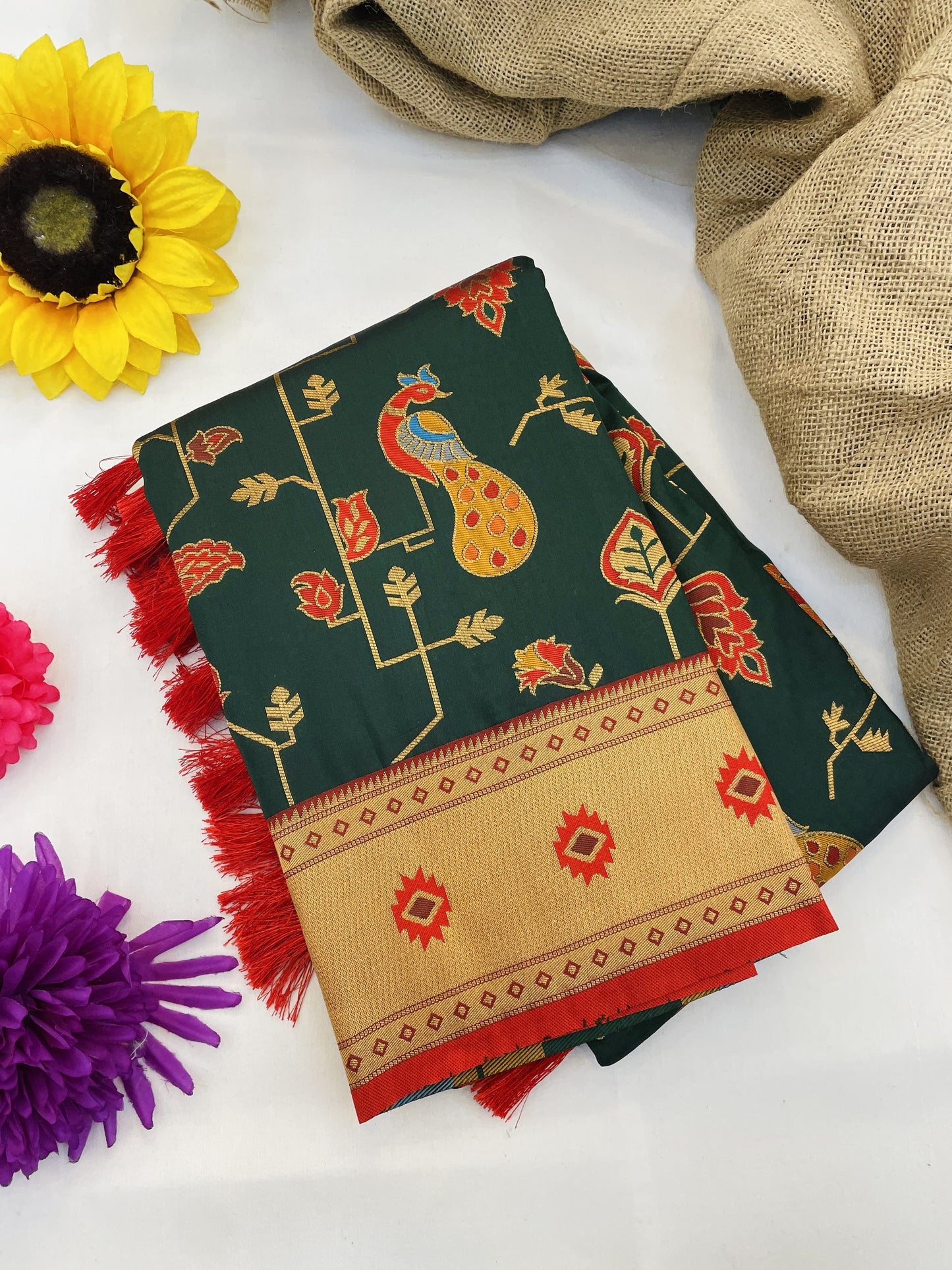 PEACOCK JAAL PAITHANI