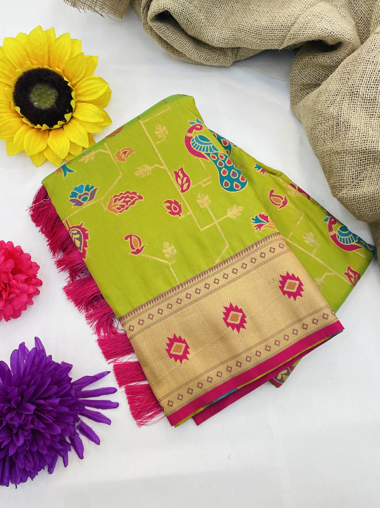 PEACOCK JAAL PAITHANI