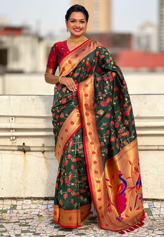 PEACOCK JAAL PAITHANI