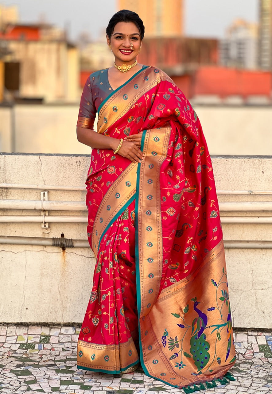 PEACOCK JAAL PAITHANI
