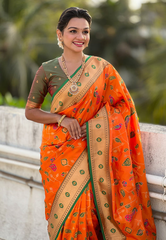 PEACOCK JAAL PAITHANI