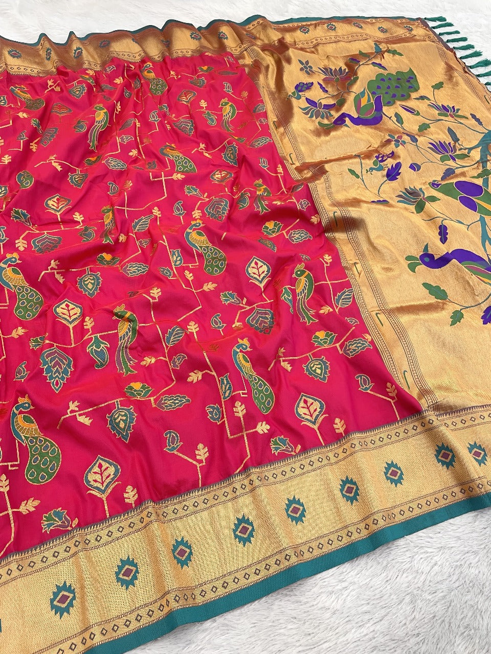 PEACOCK JAAL PAITHANI