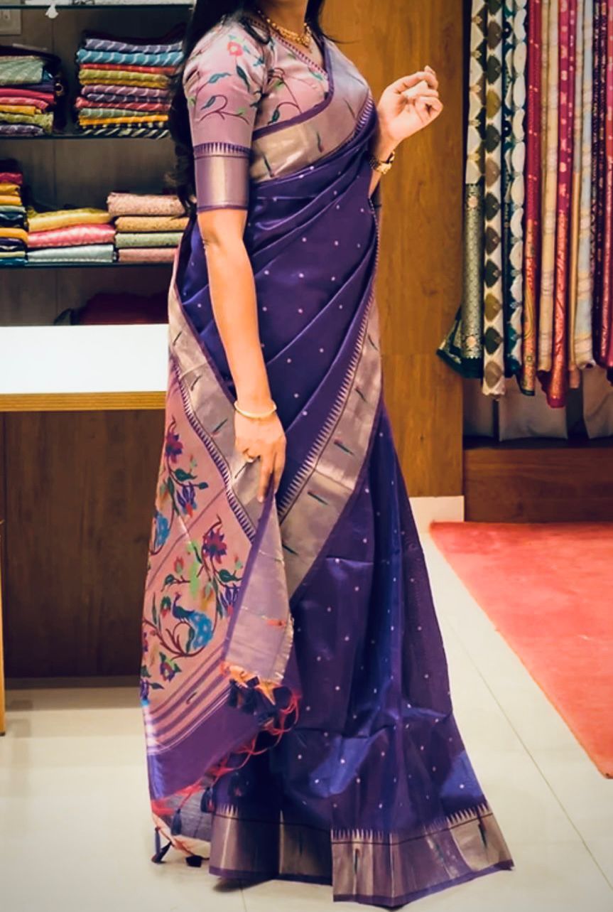 Tanisha Gold Zari Paithani