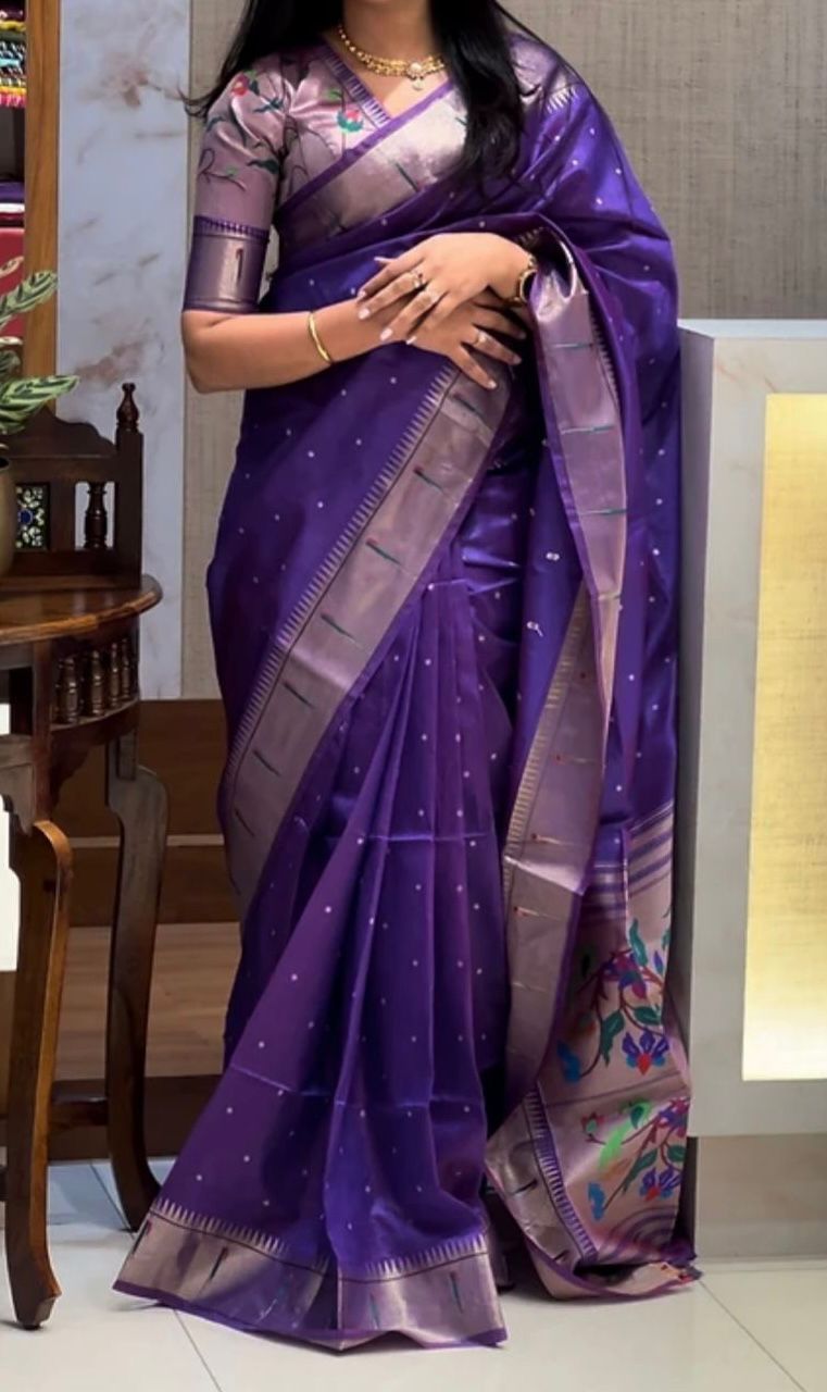 Tanisha Gold Zari Paithani