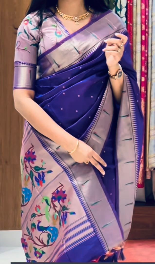 Tanisha Gold Zari Paithani