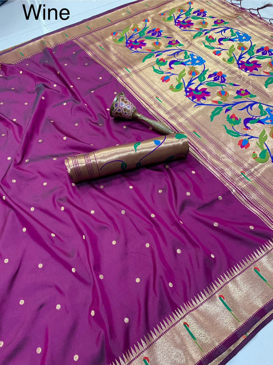 Tanisha Gold Zari Paithani