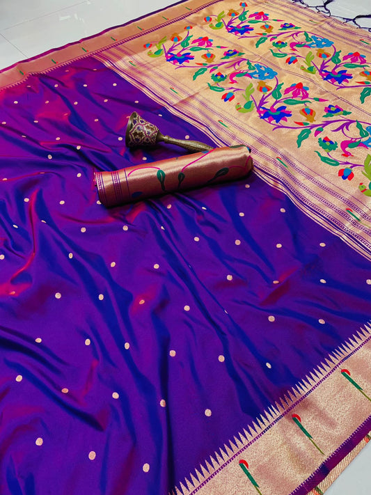 Tanisha Gold Zari Paithani