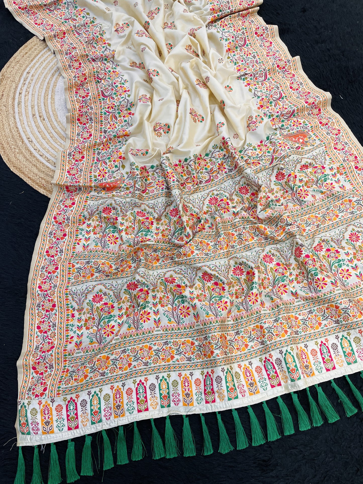 JASMINE  PASHMINA SAREE