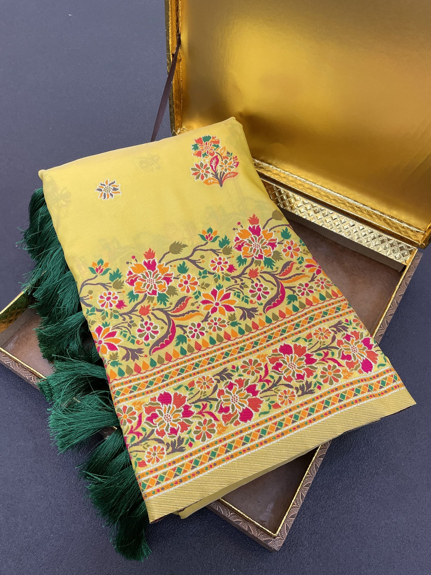 JASMINE  PASHMINA SAREE