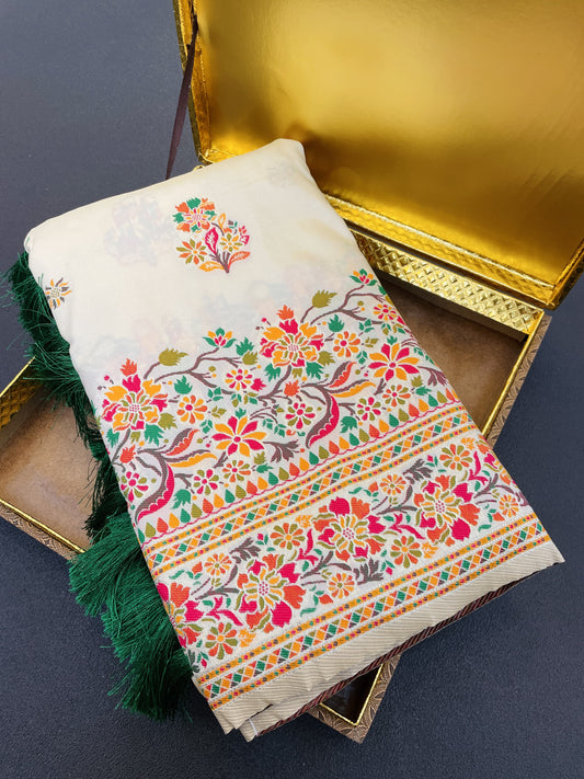 JASMINE  PASHMINA SAREE