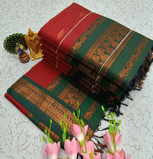 GADWAL COTTON SAREE 🦚