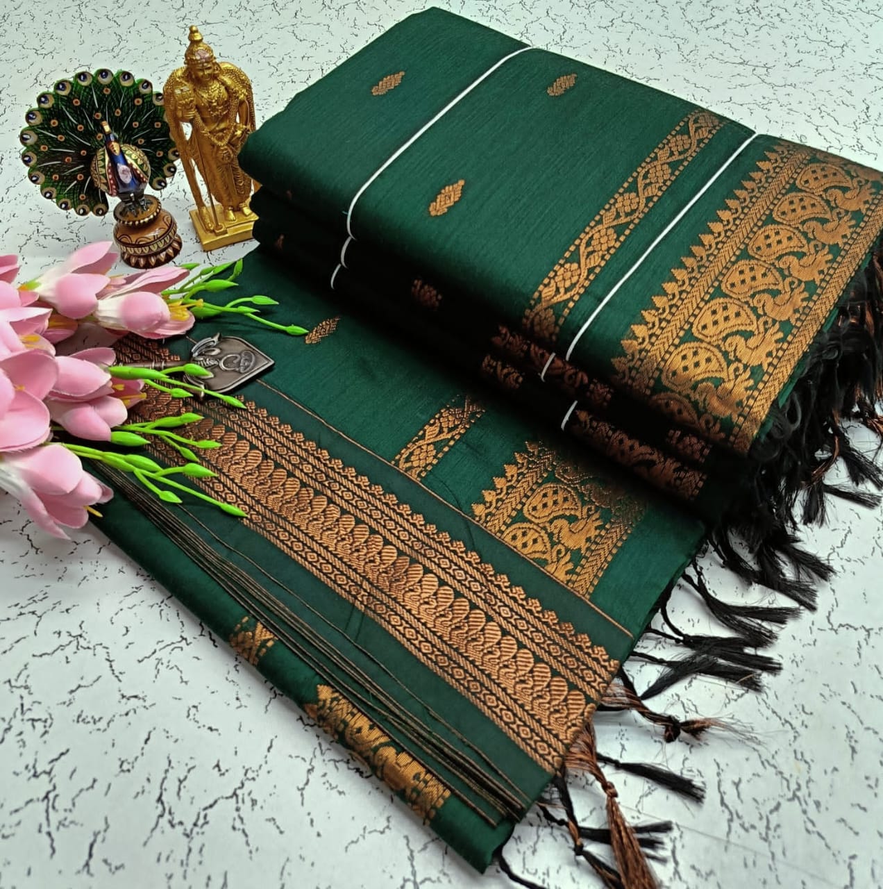 GADWAL COTTON SAREE 🦚