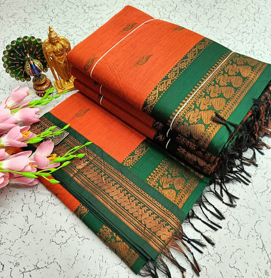 GADWAL COTTON SAREE 🦚