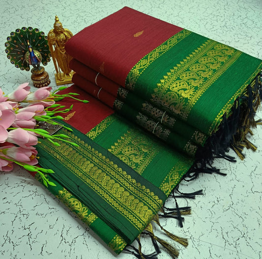 GADWAL COTTON SAREE 🦚