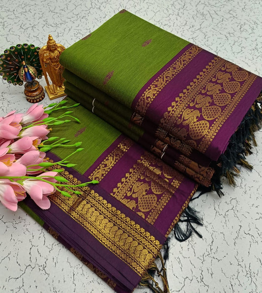 GADWAL COTTON SAREE 🦚