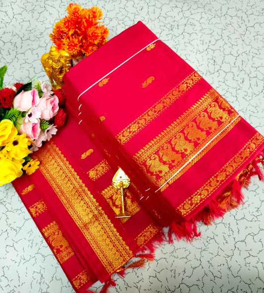 GADWAL COTTON SAREE 🦚