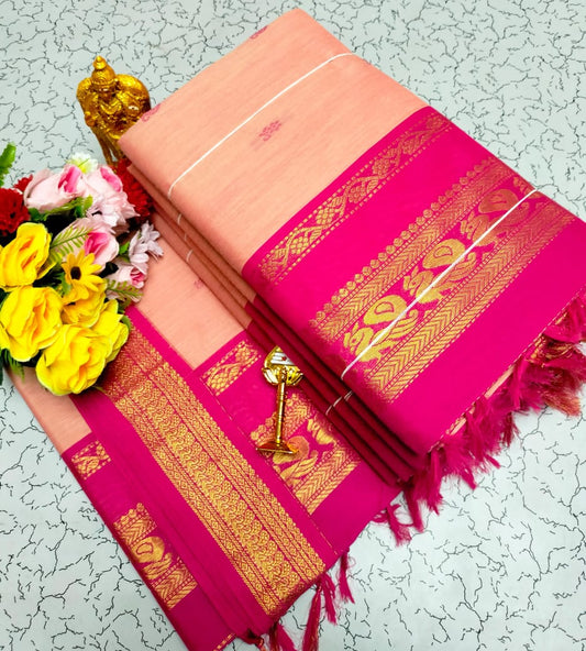 GADWAL COTTON SAREE 🦚