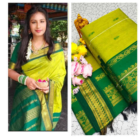 GADWAL COTTON SAREE 🦚
