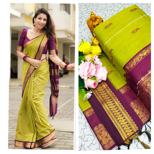 GADWAL COTTON SAREE 🦚
