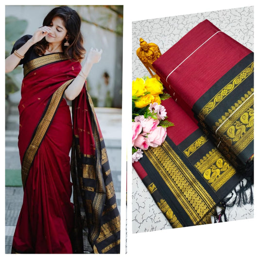 GADWAL COTTON SAREE 🦚