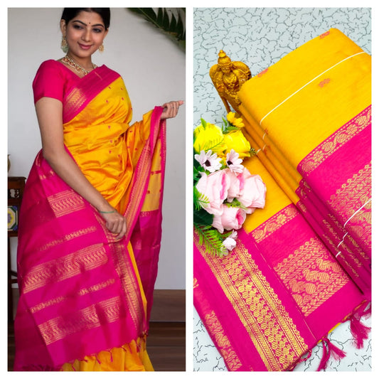 GADWAL COTTON SAREE 🦚