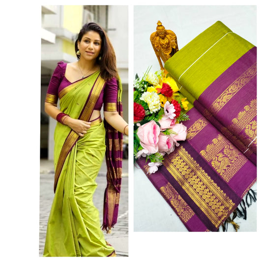 GADWAL COTTON SAREE 🦚