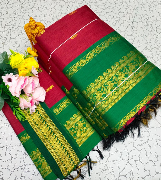 GADWAL COTTON SAREE 🦚