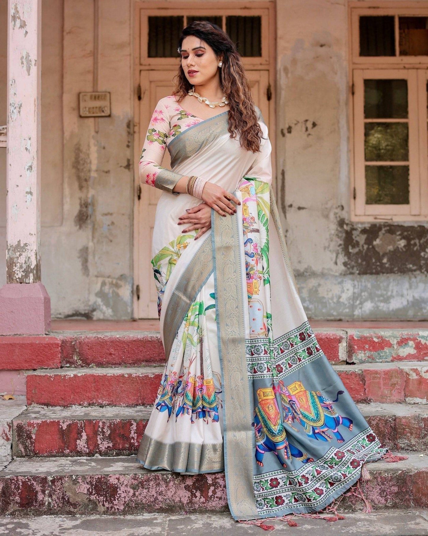 ARUNIMA TUSSAR SILK SAREE
